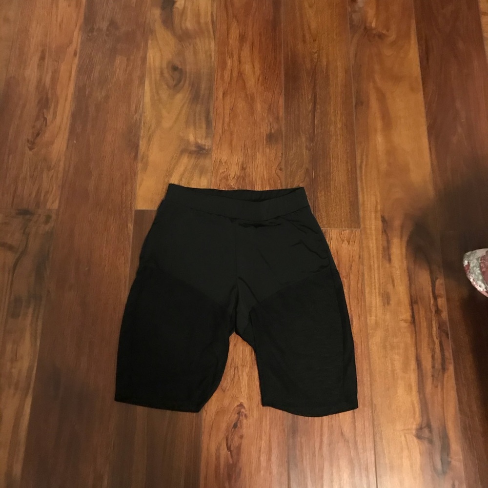 Black workout shorts